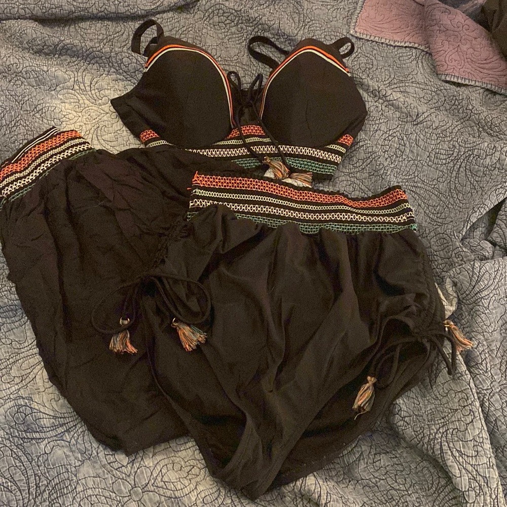 Cacique Two piece swimsuit with beach pant cover up. - Buy 1 get 1 free!